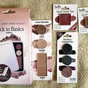 Billion Dollar Beauty Makeup Box/Mirror Back To Basics Bundle, Eyeshadow & Blush